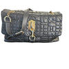 Dolce Gabbana Black Leather Shoulder
